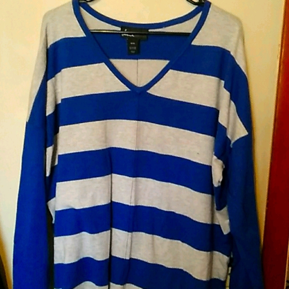 BRAND NEW LANE BRYANT STRIPPED LONG SLEEVE SIZE 22